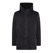 Grijze gewatteerde parka met dubbele capuchon Duno , Gray , Heren