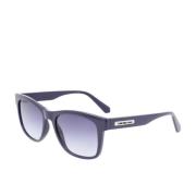 Vierkante Acetaat Zonnebril Ckj22610S Calvin Klein , Blue , Heren