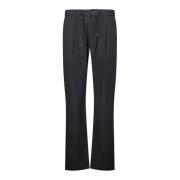 Minimalistische Zwarte Nylon Elastische Broek Herno , Black , Heren