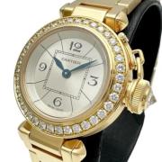 Pre-owned Metal watches Cartier Vintage , White , Dames