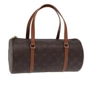 Pre-owned Canvas handbags Louis Vuitton Vintage , Brown , Dames