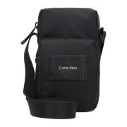 Heren Schoudertas met Verstelbare Band Calvin Klein , Black , Heren