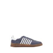 Blauwe Suede Boxer Sneakers Dsquared2 , Blue , Heren