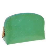 Pre-owned Leather clutches Louis Vuitton Vintage , Green , Dames