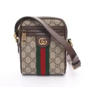 Pre-owned Canvas crossbody-bags Gucci Vintage , Beige , Dames