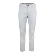 Slim Fit Chino Broek Grijs Department Five , Gray , Heren