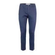 Blauwe Slim Fit Chino Broek Department Five , Blue , Heren