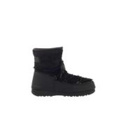 Zwarte Winterlaarzen met Laag Bont Moon Boot , Black , Dames