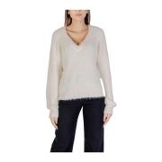 Metallic Gebreide Trui Vero Moda , White , Dames