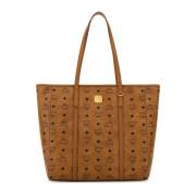 Toni Canvas Winkel Tas MCM , Brown , Dames