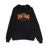 Zwarte hoodie met vrachtwagenprint Thrasher , Black , Heren