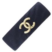 Pre-owned Canvas hair-accessories Chanel Vintage , Black , Dames