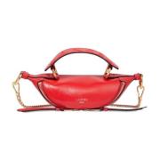 Origami Rode Handtas Mini Tas Lancel , Red , Dames