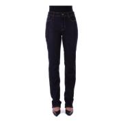 Denim Jeans met rits en knoop Max Mara , Blue , Dames