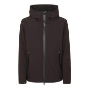 Gewatteerd Softshell Jack Zwart Woolrich , Black , Heren