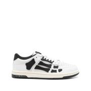 Wit/zwart leren veterschoenen Amiri , White , Dames