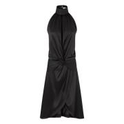 Halterjurk MET Strik Nina Ricci , Black , Dames