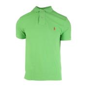 Mesh Gebreide Polo Shirt in Kiwi Lime Polo Ralph Lauren , Green , Here...