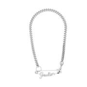 Stijlvolle Veiligheidsspeld Hanger Ketting Jean Paul Gaultier , Gray ,...