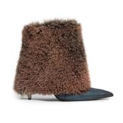 Midnight Mix Shearling Stiletto Laarzen Knwls , Brown , Dames