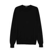 Zwarte Crew Neck Sweater Tom Ford , Black , Heren