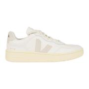 Geperforeerde leren sneakers wit iconisch logo Veja , White , Heren