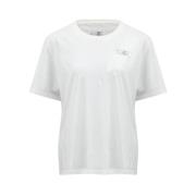 Wit Jersey Crew Neck T-shirt MM6 Maison Margiela , White , Dames