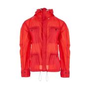 Rode Hoodie met Vier Zakken Salvatore Ferragamo , Red , Heren