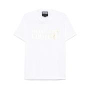 Witte Crew Neck T-shirt Versace Jeans Couture , White , Heren