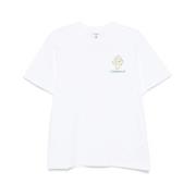 Wit Logo Print Crew Neck T-shirt Casablanca , White , Heren