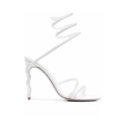 Ivory Cecile Strass Sandalen René Caovilla , White , Dames