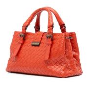 Pre-owned Leather handbags Bottega Veneta Vintage , Orange , Dames