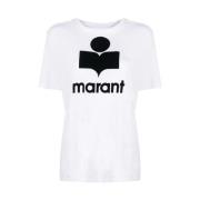 Etoile Logo Print T-shirt Isabel Marant Étoile , White , Dames