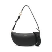 Zwarte Schoudertas met Toprits Salvatore Ferragamo , Black , Dames