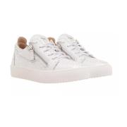 Symbol S.L Wit/Zilver Leren Sneakers Giuseppe Zanotti , White , Dames