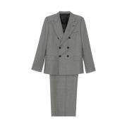 Micro-Dot Blazer en Broek Set Reveres 1949 , Gray , Heren