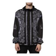 Bandana Print Bomberjack Zwart Dolce & Gabbana , Black , Heren