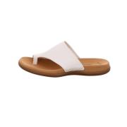 Heren Witte Slippers Gabor , White , Dames