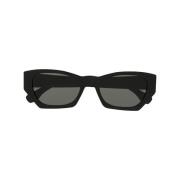 Zwarte Geometrische Frame Zonnebril Retrosuperfuture , Black , Heren