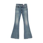 Blauwe Klassieke Vijf Zakken Jeans Alexander McQueen , Blue , Dames