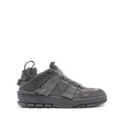 Donkergrijze Sneaker met Patchwork Details Axel Arigato , Gray , Heren