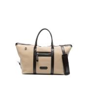 Beige Bum Bag met Toprits Tom Ford , Beige , Heren