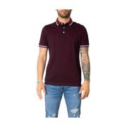 Bordeaux Katoenen Poloshirt Jack & Jones , Red , Heren