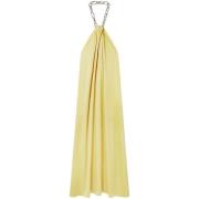 Gele Satijnen Halternek Jurk Stella McCartney , Yellow , Dames