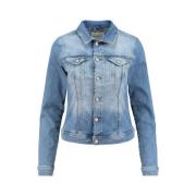 Tijdloze Denim Jack in Middelblauw Soyaconcept , Blue , Dames