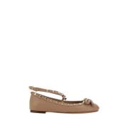 Rockstud ballerina met enkelband Valentino Garavani , Pink , Dames