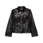 Zwarte Drukknop Shirt Good On You Alexander McQueen , Black , Dames