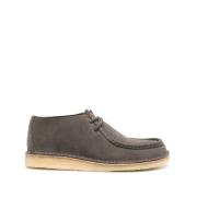 Grijs Suède Veterschoenen Clarks , Gray , Heren