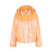 Oranje Parel Lichtgewicht Parka Jas Tom Tailor , Orange , Dames