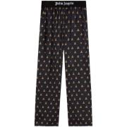 Monogram Patroon Elastische Taille Broek Palm Angels , Black , Heren